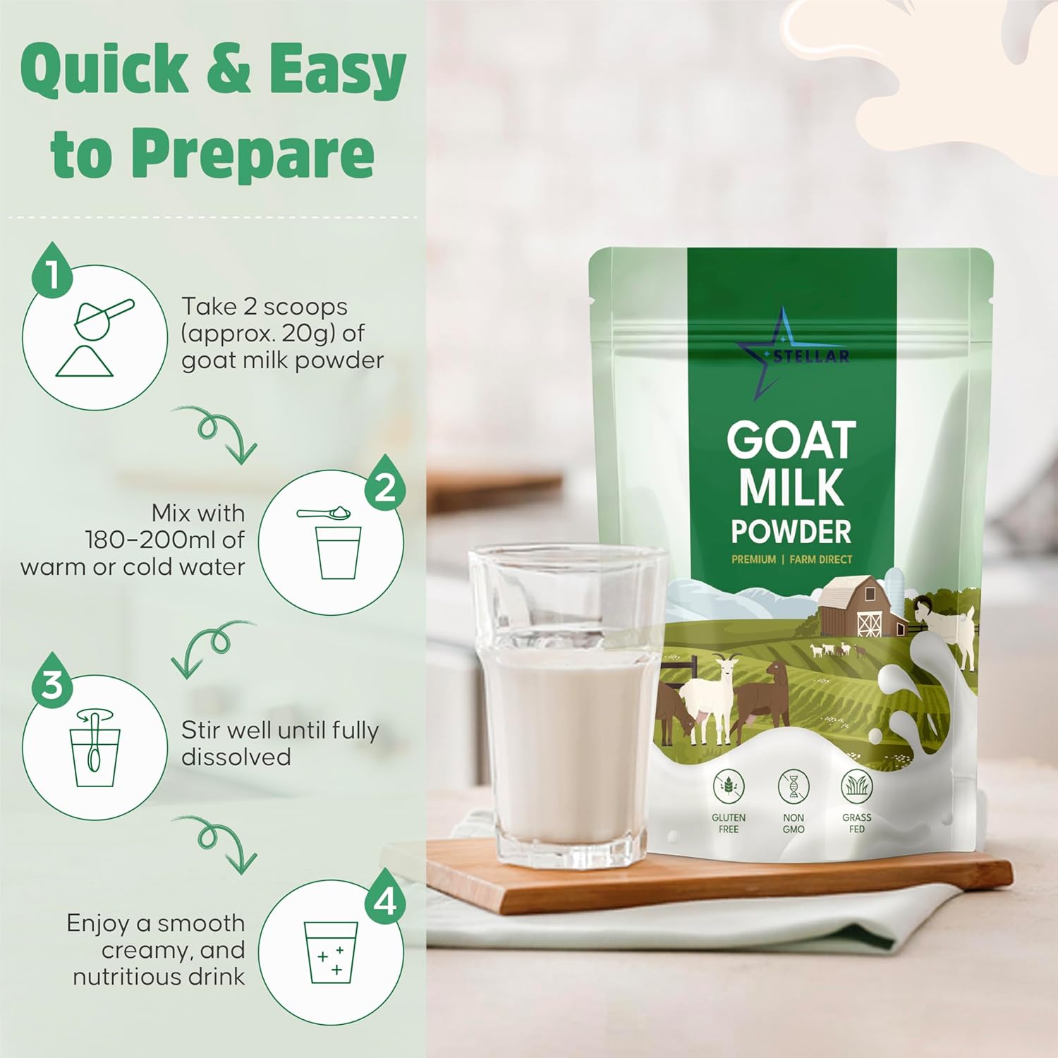 Goat Milk Powder 2 LBS