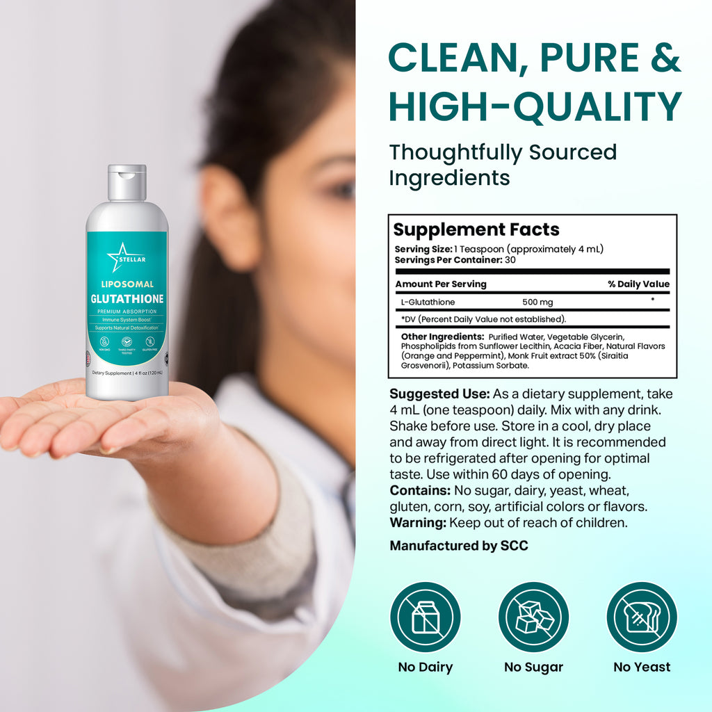 Stellar Liposomal Glutathione – Premium Antioxidant & Detox Support (4 fl oz)